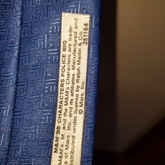 M&M’s  Police Big Blue Police Officer Tie NWT - Picture 5 of 5